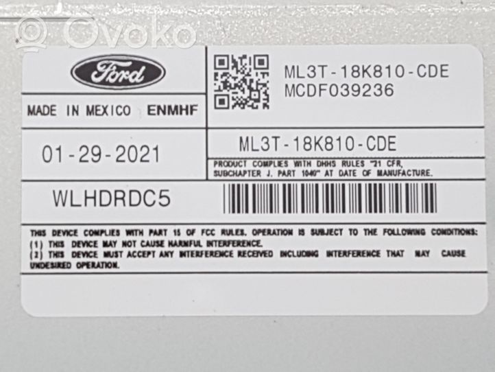 Ford F150 Panel / Radioodtwarzacz CD/DVD/GPS ML3T18K810