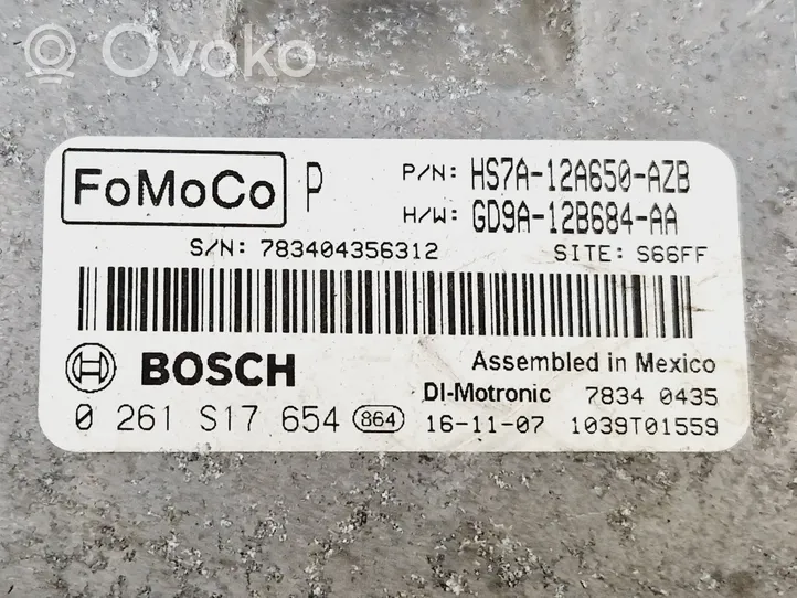 Ford Fusion II Centralina/modulo del motore HS7A12A650