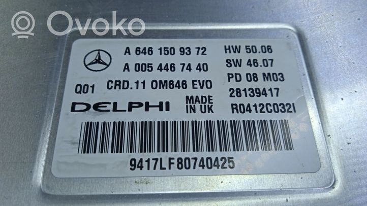 Mercedes-Benz C AMG W204 Moottorin ohjainlaite/moduuli A6461509372
