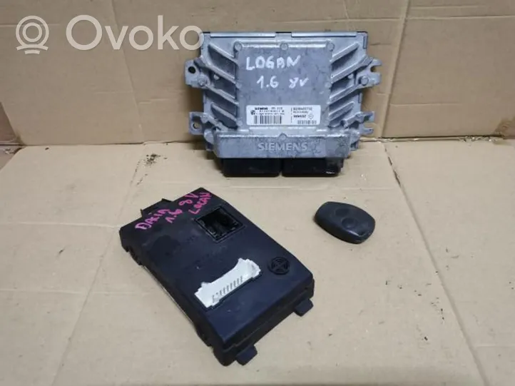 Dacia Logan II Kit centralina motore ECU e serratura 8200326380