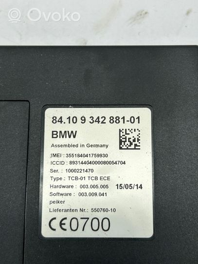 BMW 3 F30 F35 F31 Moduł / Sterownik Bluetooth 9342881