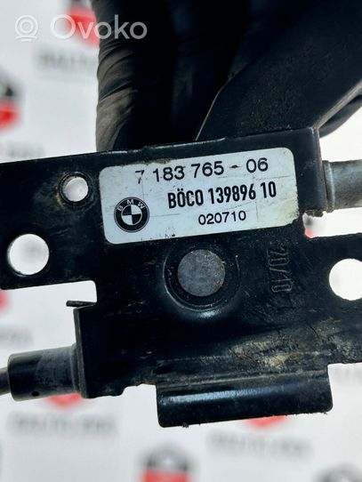 BMW 5 GT F07 Système poignée, câble pour serrure de capot 7183765