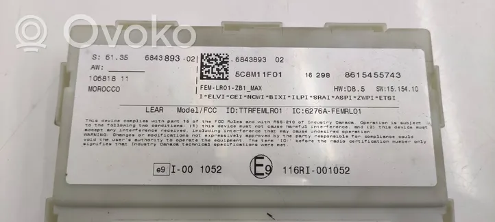 BMW 4 F36 Gran coupe Komputer / Sterownik ECU i komplet kluczy 8596363