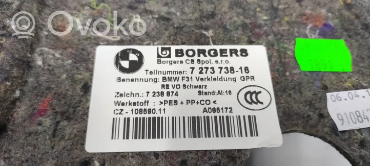 BMW 3 F30 F35 F31 Sānu dekoratīvās apdares panelis 7273738