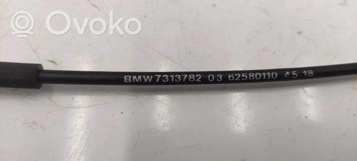 BMW 3 F30 F35 F31 Cavo di rilascio vano motore/cofano 7313782