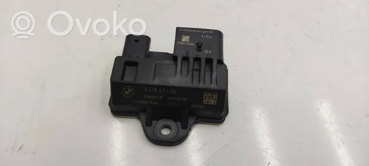 BMW 3 F30 F35 F31 Przekaźnik / Modul układu ogrzewania wstępnego 8519472