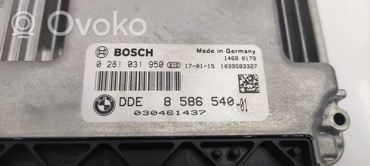 BMW 3 F30 F35 F31 Calculateur moteur ECU 8586540