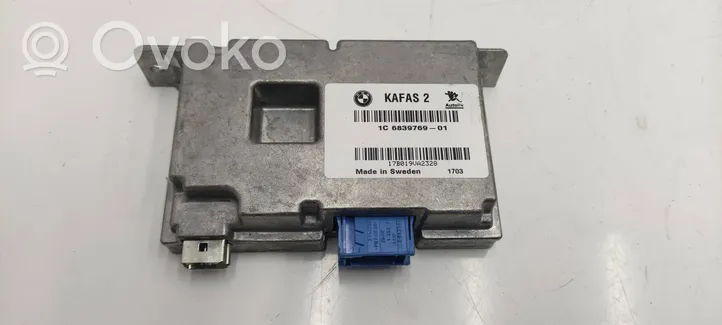 BMW 3 F30 F35 F31 Module de contrôle caméra arrière 6839769