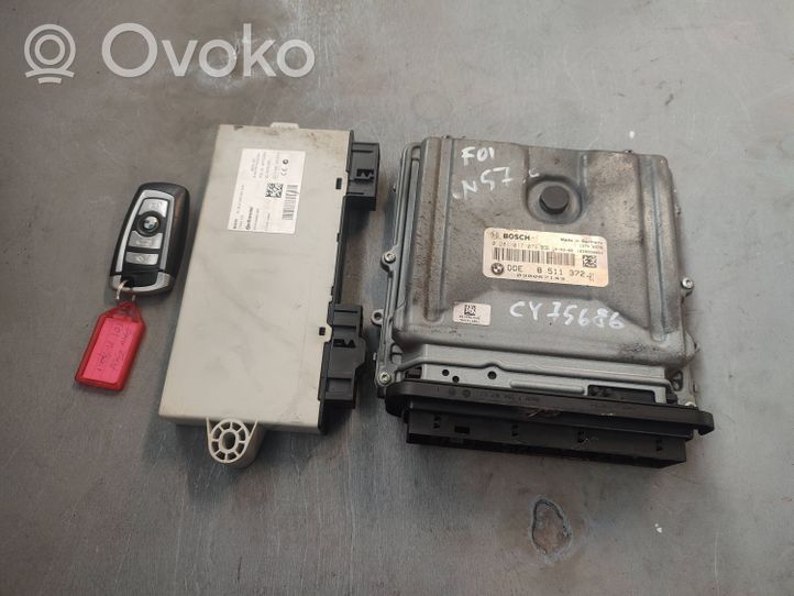 BMW 7 F01 F02 F03 F04 Komputer / Sterownik ECU i komplet kluczy 8511372