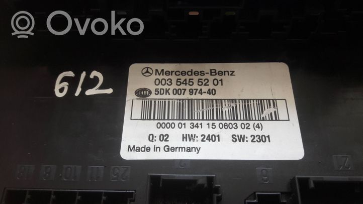 Mercedes-Benz C W203 Unité de contrôle SAM 0035455201