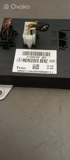 Mercedes-Benz E W211 Moduł / Sterownik komfortu 2115452132