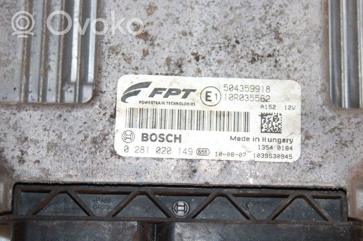 Iveco Daily 35 - 40.10 Unité de commande, module ECU de moteur 0281020149