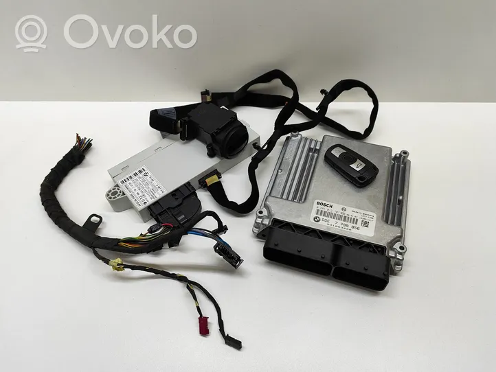 BMW 5 E60 E61 Kit centralina motore ECU e serratura 7799856