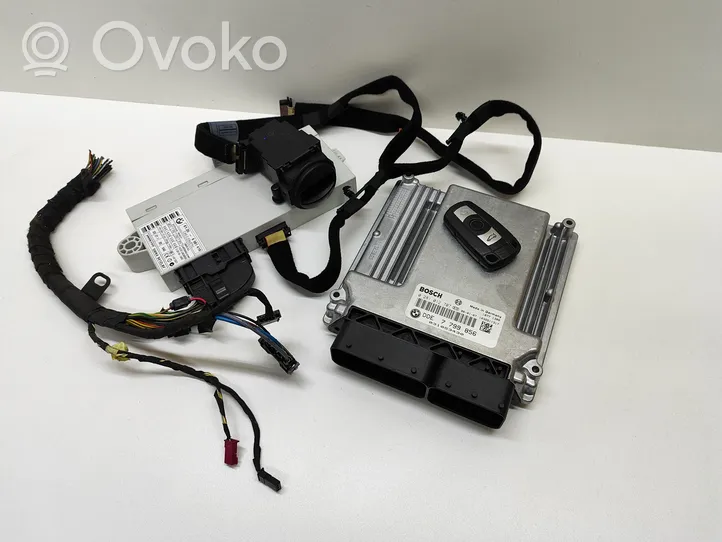 BMW 5 E60 E61 Kit centralina motore ECU e serratura 7799856