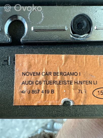 Audi A6 S6 C6 4F Kita galinių durų apdailos detalė 4F0867419B