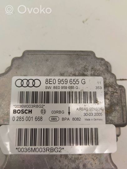 Audi A4 S4 B7 8E 8H Unidad de control/módulo del Airbag 8E0959655G