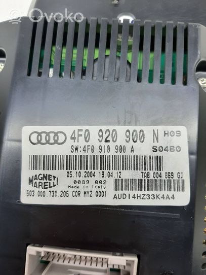 Audi A6 S6 C6 4F Tachimetro (quadro strumenti) 4F0920900N