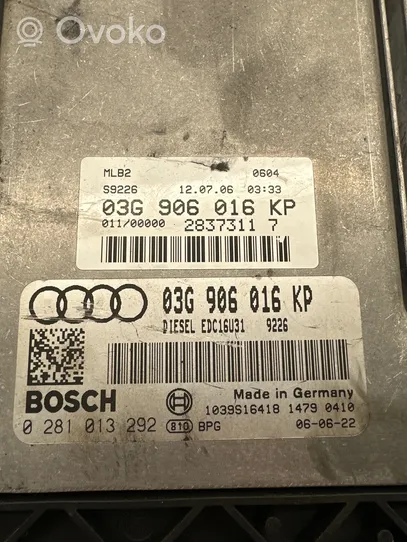 Audi A4 S4 B7 8E 8H Centralina/modulo motore ECU 03G906016KP