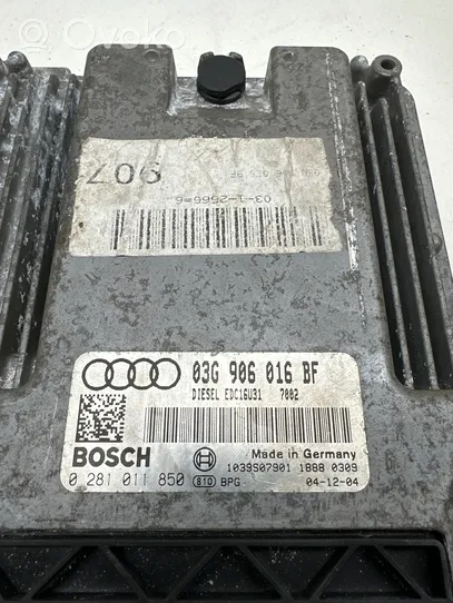 Audi A6 S6 C6 4F Moottorin ohjainlaite/moduuli 03G906016BF