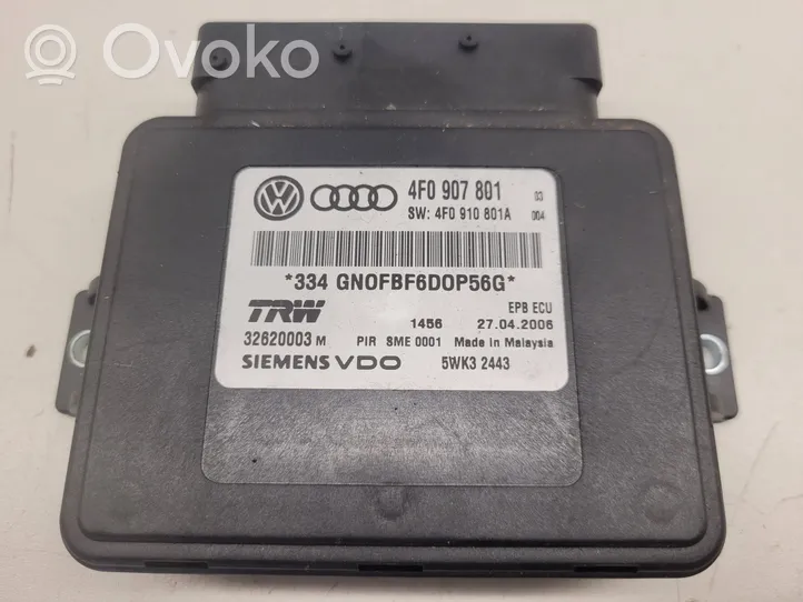 Audi A6 S6 C6 4F Modulo di controllo del freno a mano 4F0907801