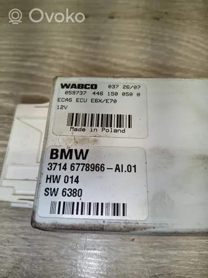 BMW X5 E70 Módulo de control de la suspensión neumática (trasera) 6778966