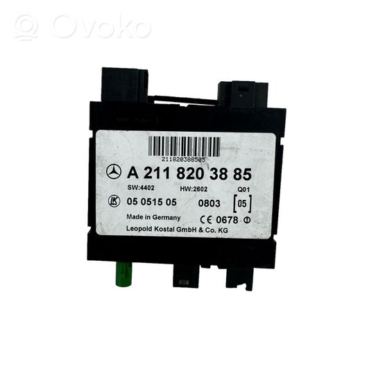 Mercedes-Benz E W211 Keyless (KESSY) go control unit/module A2118203885