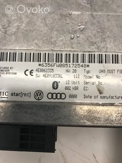 Audi A4 S4 B8 8K Kiti valdymo blokai/ moduliai 4E0862335