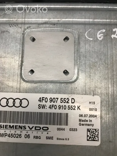 Audi A6 S6 C6 4F Variklio valdymo blokas 4F0907552D