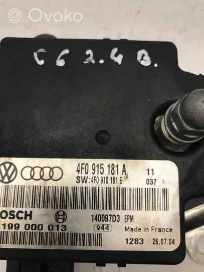 Audi A6 S6 C6 4F Maitinimo valdymo blokas 4F0915181A