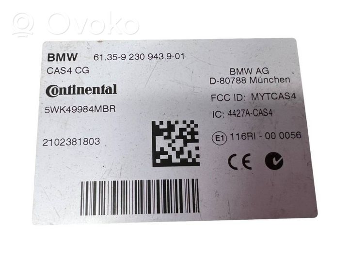BMW 5 F10 F11 CAS-ohjainlaite/moduuli 61359230943