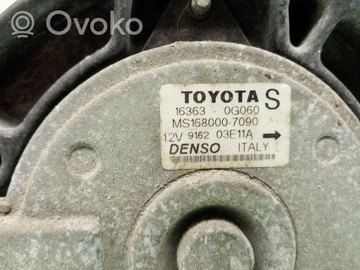 Toyota Corolla Verso E121 Ventiliatorių komplektas 163630G060