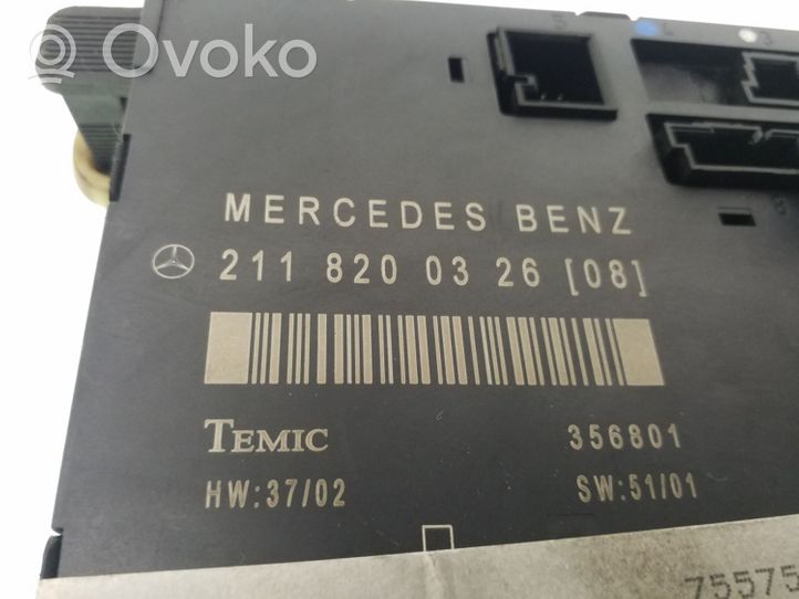 Mercedes-Benz E W211 Mukavuusmoduuli A2118200326