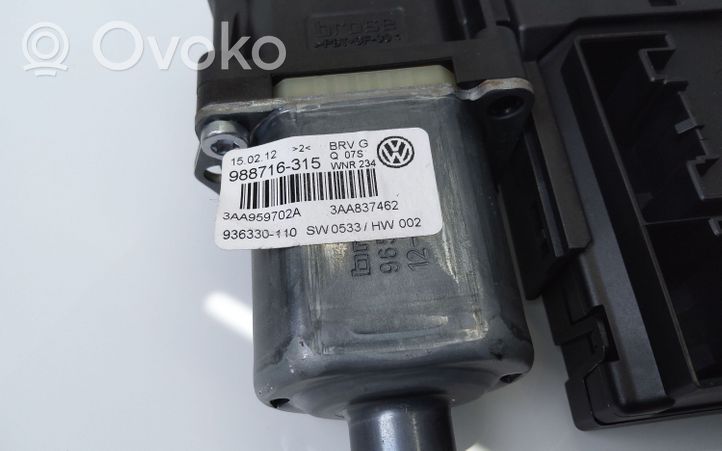 Volkswagen Passat Alltrack Silniczek podnośnika szyby drzwi przednich 3AA959702A