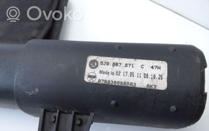 Skoda Fabia Mk2 (5J) Copertura ripiano portaoggetti 5J9867871C