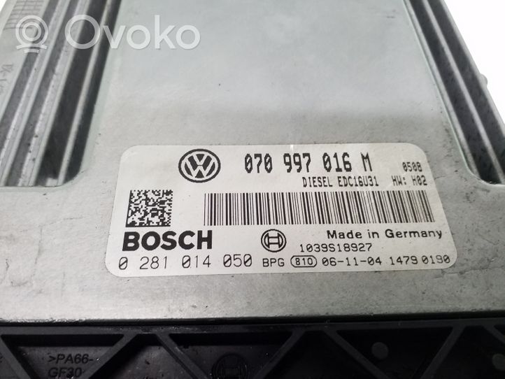 Volkswagen Transporter - Caravelle T5 Engine control unit/module 070997016M