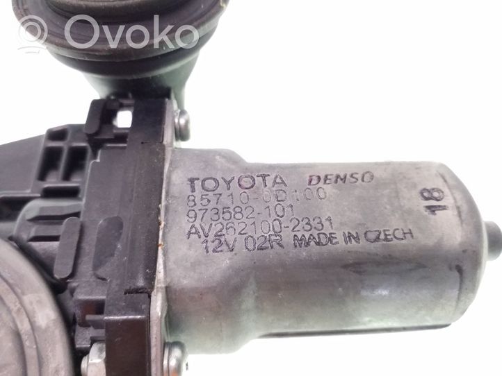 Toyota Auris 150 Moteur de lève-vitre de porte arrière 857100D100