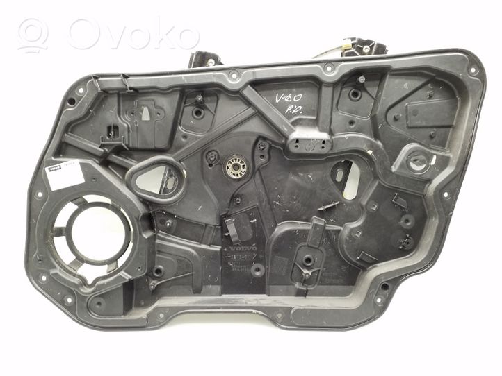 Volvo V60 Mechanizm podnoszenia szyby przedniej bez silnika 30784311