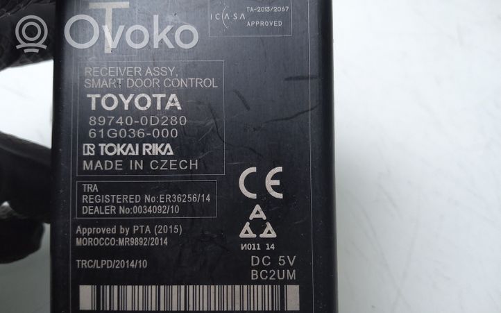 Toyota Yaris Unité de commande module de porte 897400D280