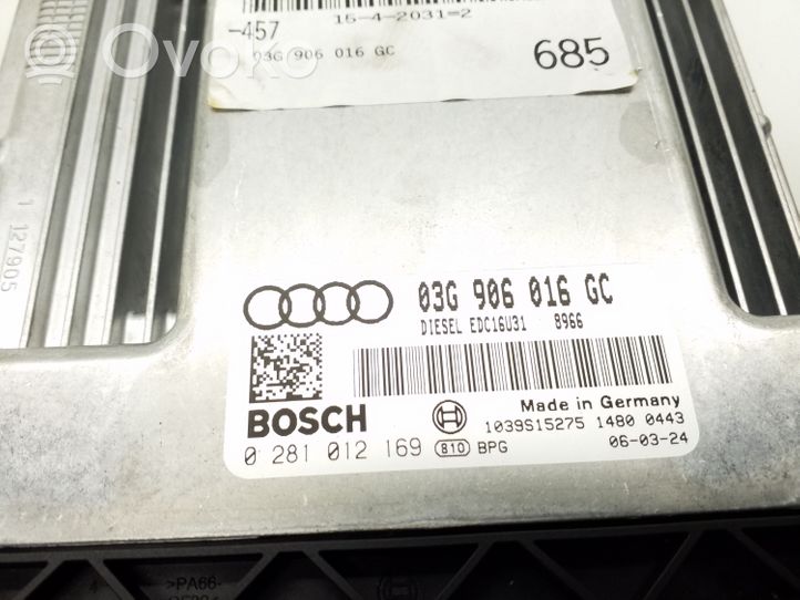 Audi A6 S6 C6 4F Variklio valdymo blokas 03G906016GC