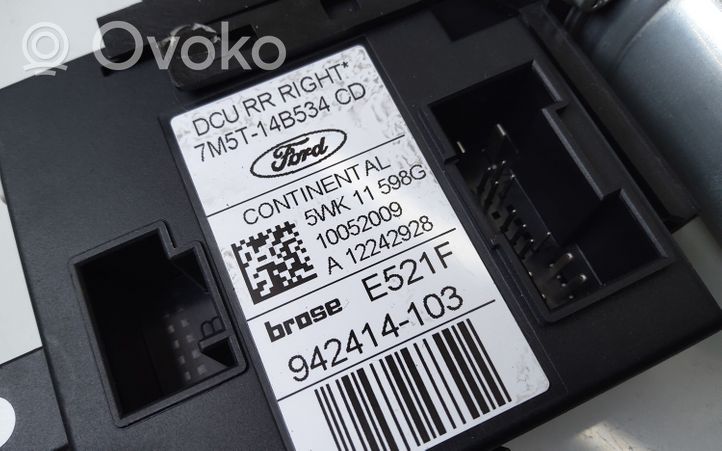 Ford Kuga I Moteur de lève-vitre de porte arrière 7M5T14B534CD