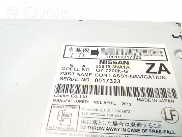 Nissan Leaf I (ZE0) Unité principale radio / CD / DVD / GPS 259153NA1A