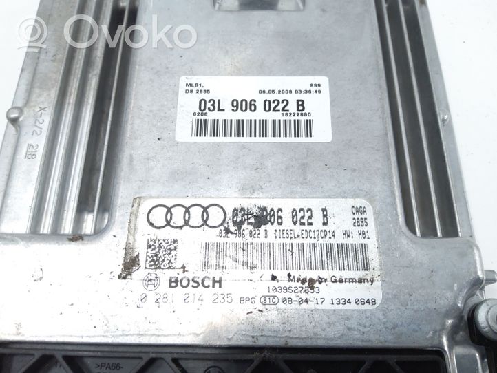 Audi A4 S4 B8 8K Moottorin ohjainlaite/moduuli (käytetyt) 03L906022