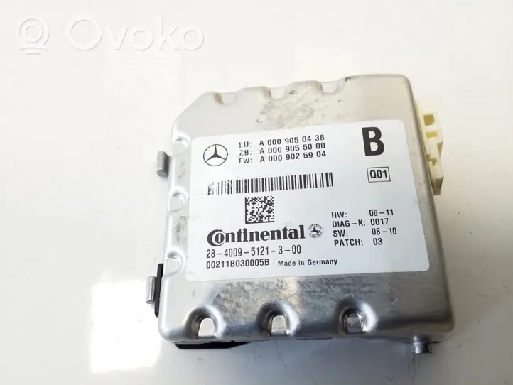 Mercedes-Benz C W204 Caméra pare-brise A0009050438