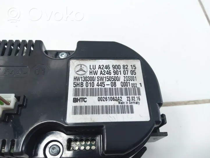 Mercedes-Benz A W176 Ilmastoinnin ohjainlaite A2469008215