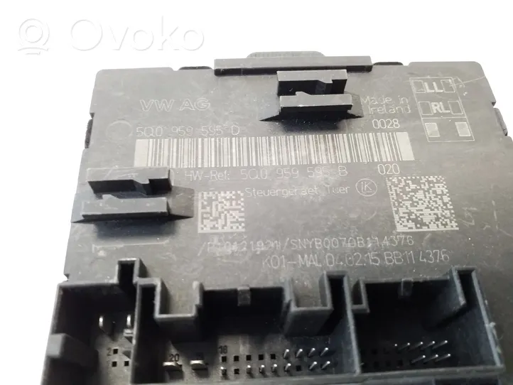 Audi A3 S3 8V Oven ohjainlaite/moduuli 5Q0959595B