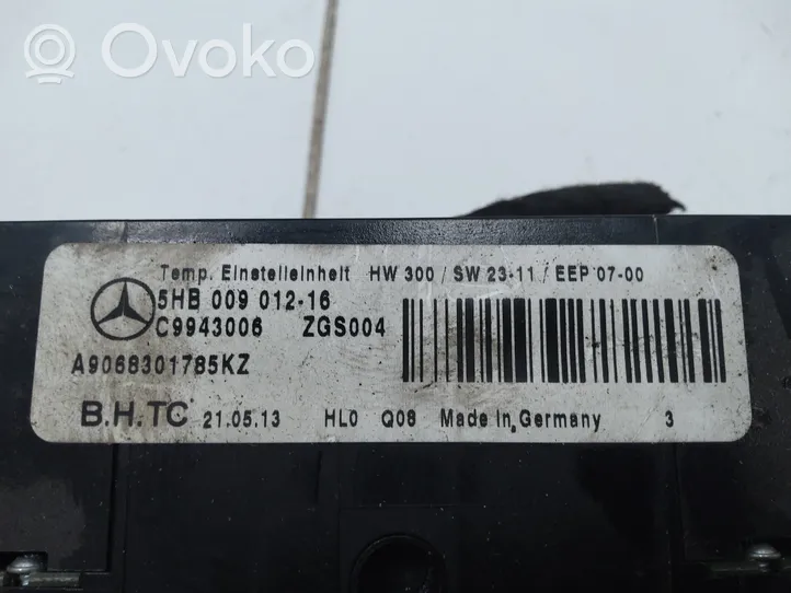 Mercedes-Benz Sprinter W906 Ilmastoinnin ohjainlaite 5HB00901216