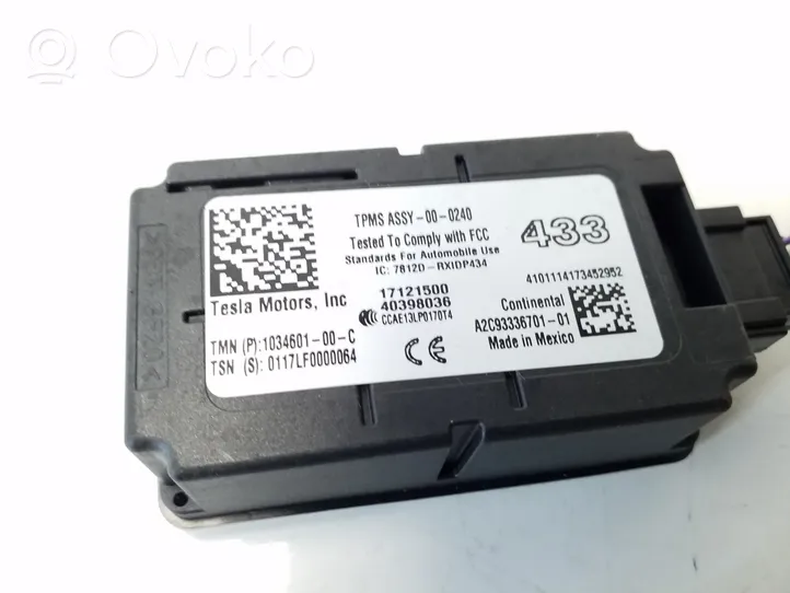 Tesla Model S Module de pression des pneus 103460100C