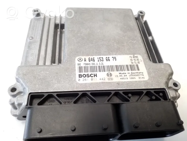 Mercedes-Benz E W211 Calculateur moteur ECU A6461536679