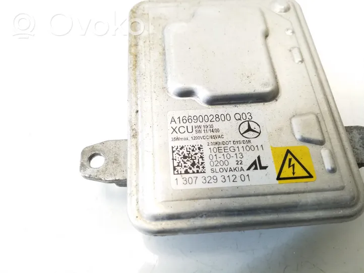 Mercedes-Benz A W176 Modulo di zavorra faro Xenon A1669002800