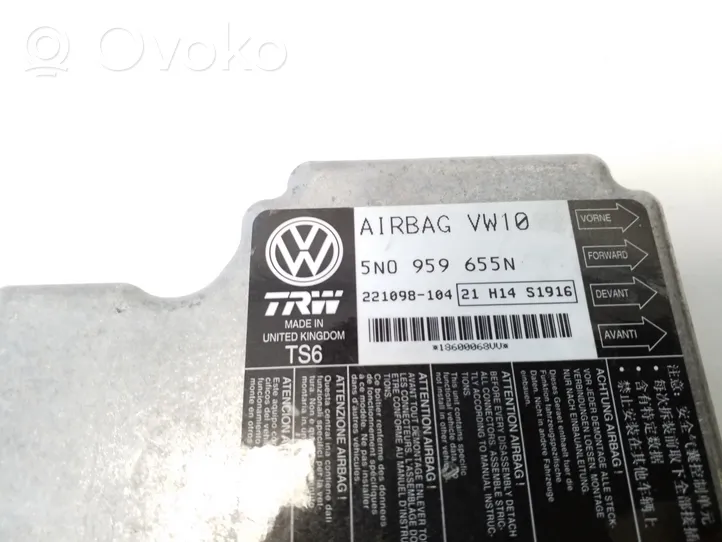 Volkswagen Tiguan Module de contrôle airbag 5N0959655N